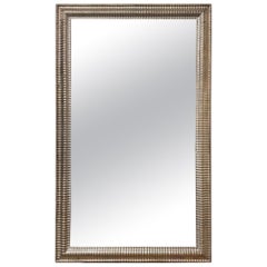 French Transitional Silver Mirror