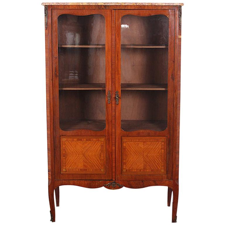 French Transitional Style Kingwood Bookcase Bibliotheque