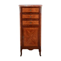French Transitional-Style Narrow Cabinet