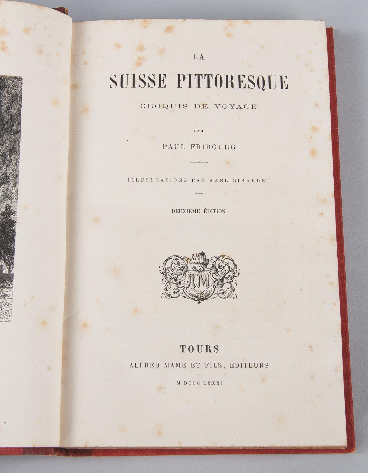 French Travel Guide Book La Suisse Pittoresque by Paul Fribourg, 1881 6