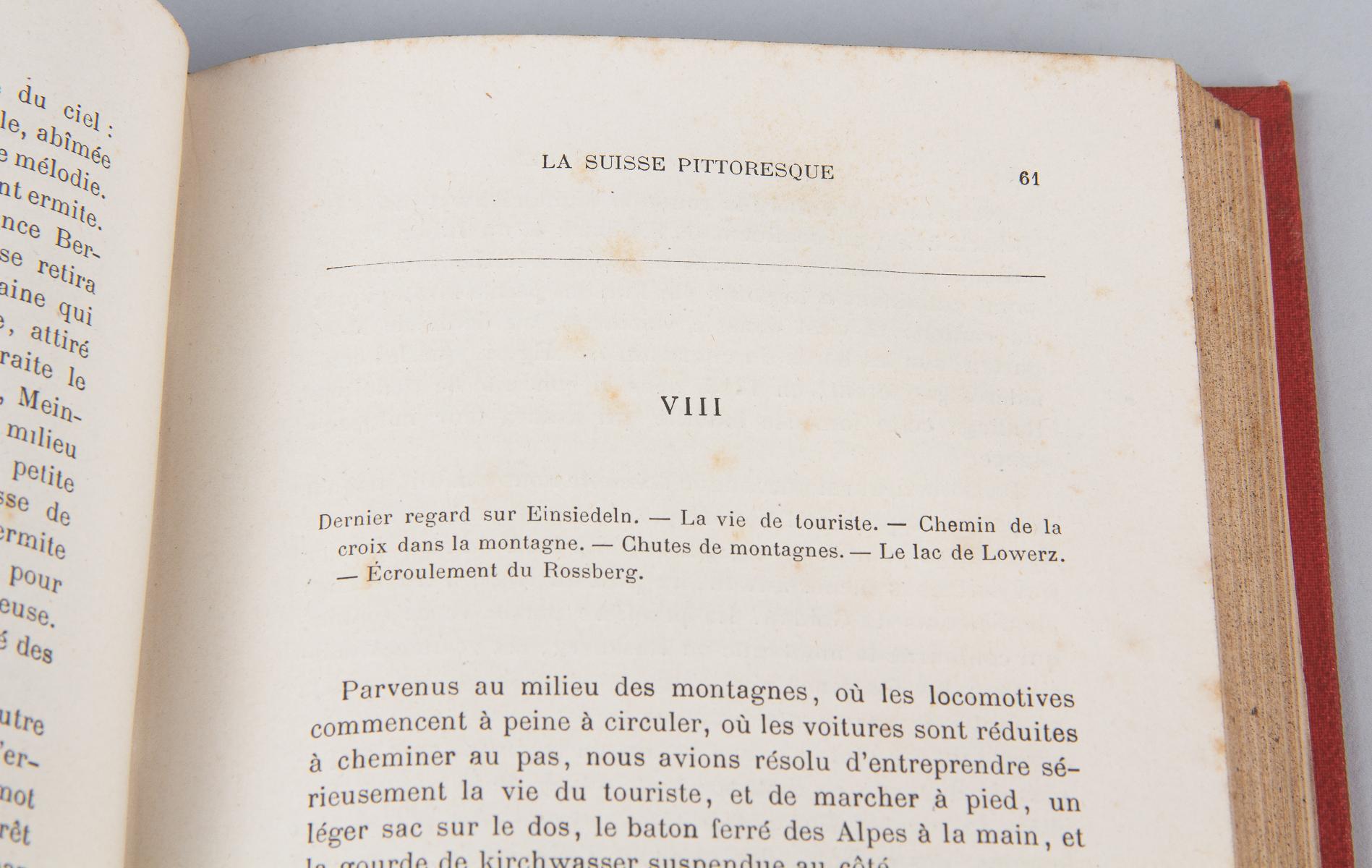 French Travel Guide Book La Suisse Pittoresque by Paul Fribourg, 1881 8