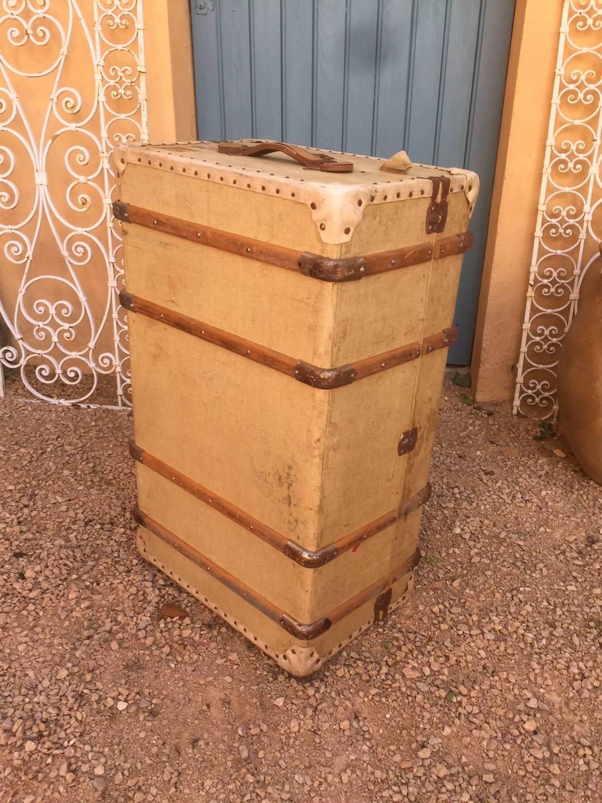 Mid-20th Century French Travel Trunk, 1940s