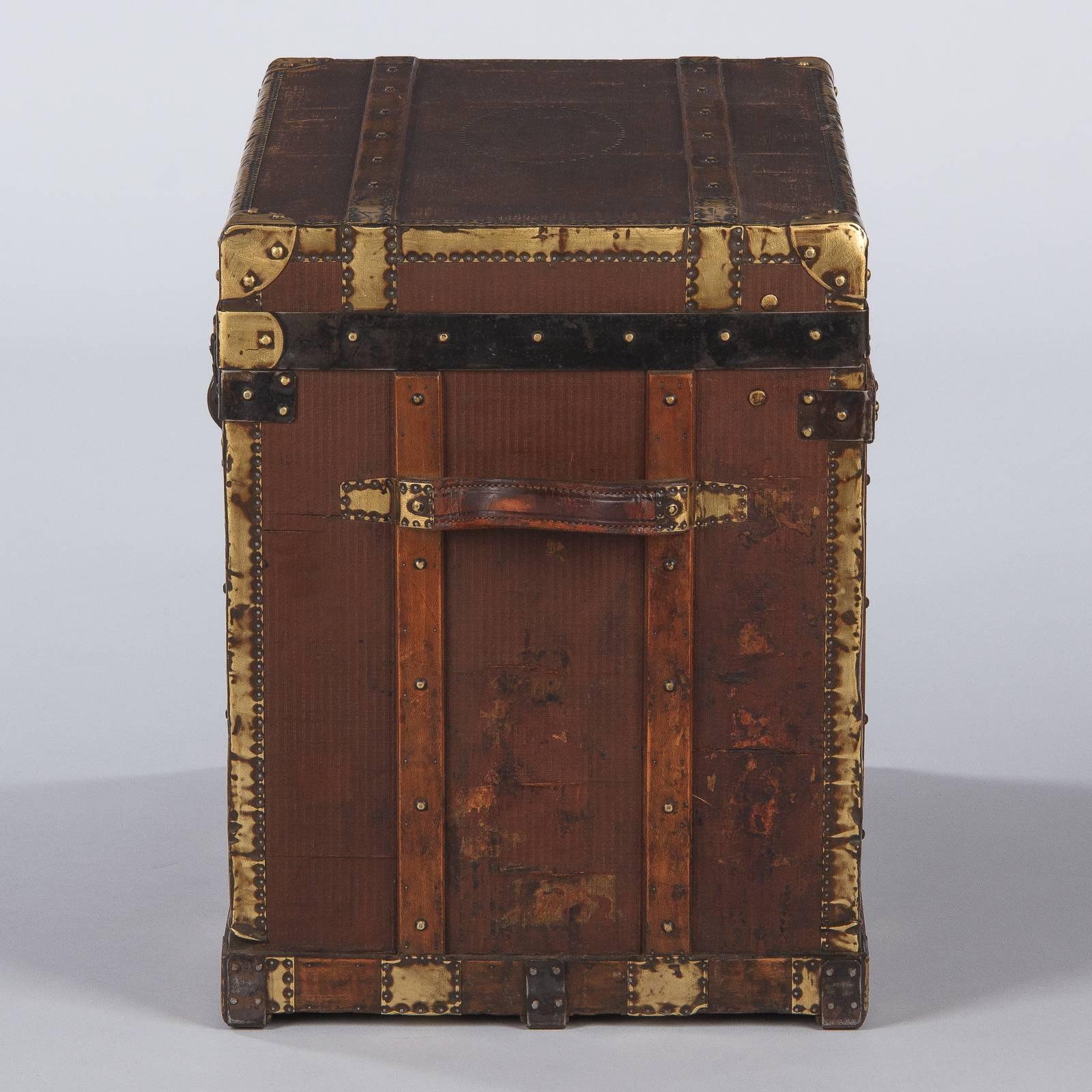 French Traveling Trunk, Early 1900s 9