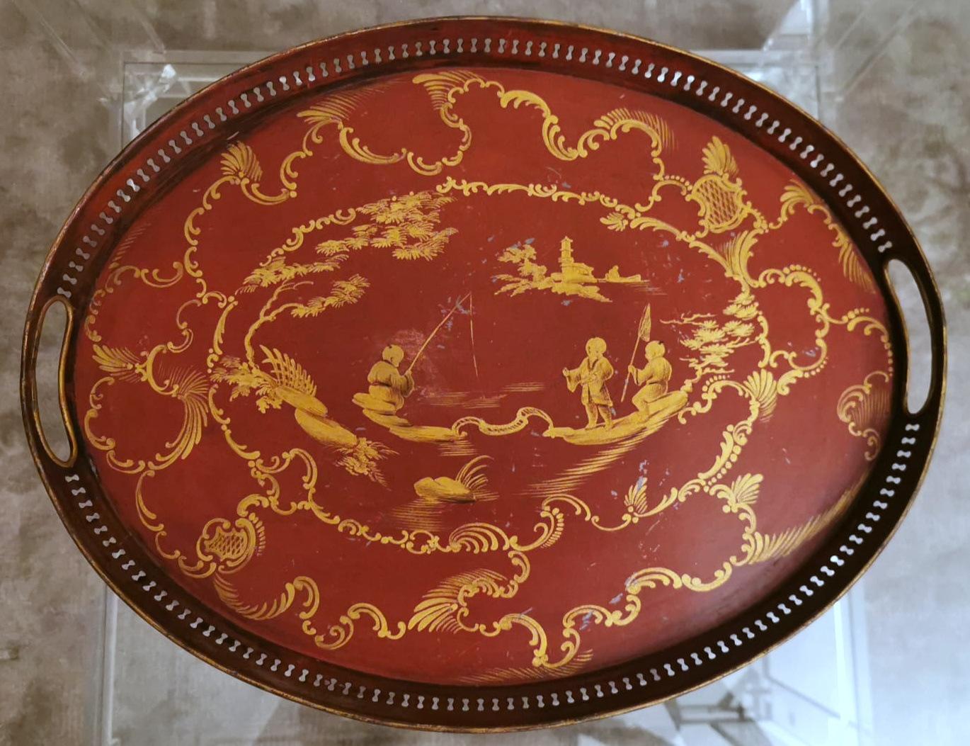 We kindly suggest you read the whole description, because with it we try to give you detailed technical and historical information to guarantee the authenticity of our objects.
Large French Toilet or bath tray (