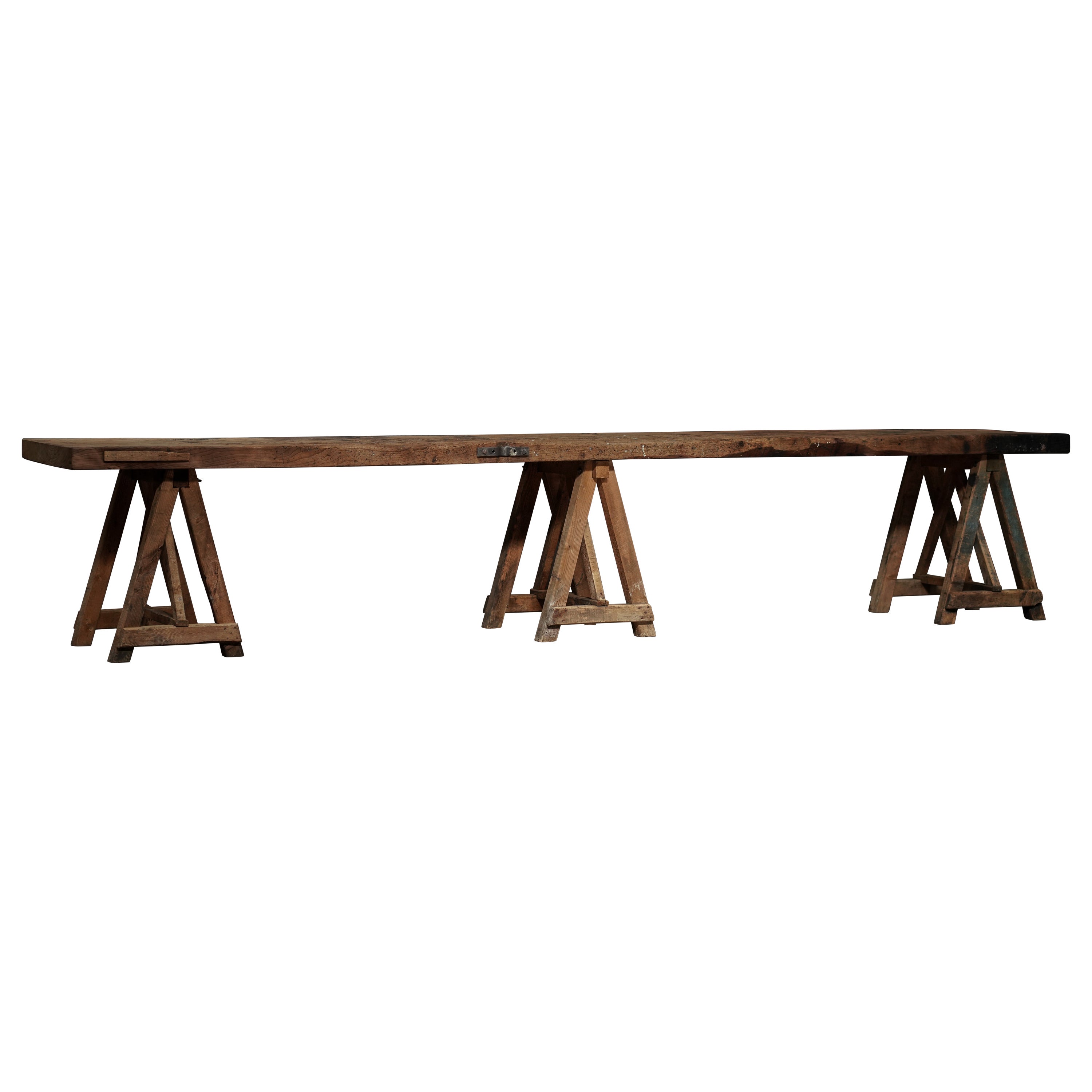French Trestle Base Console