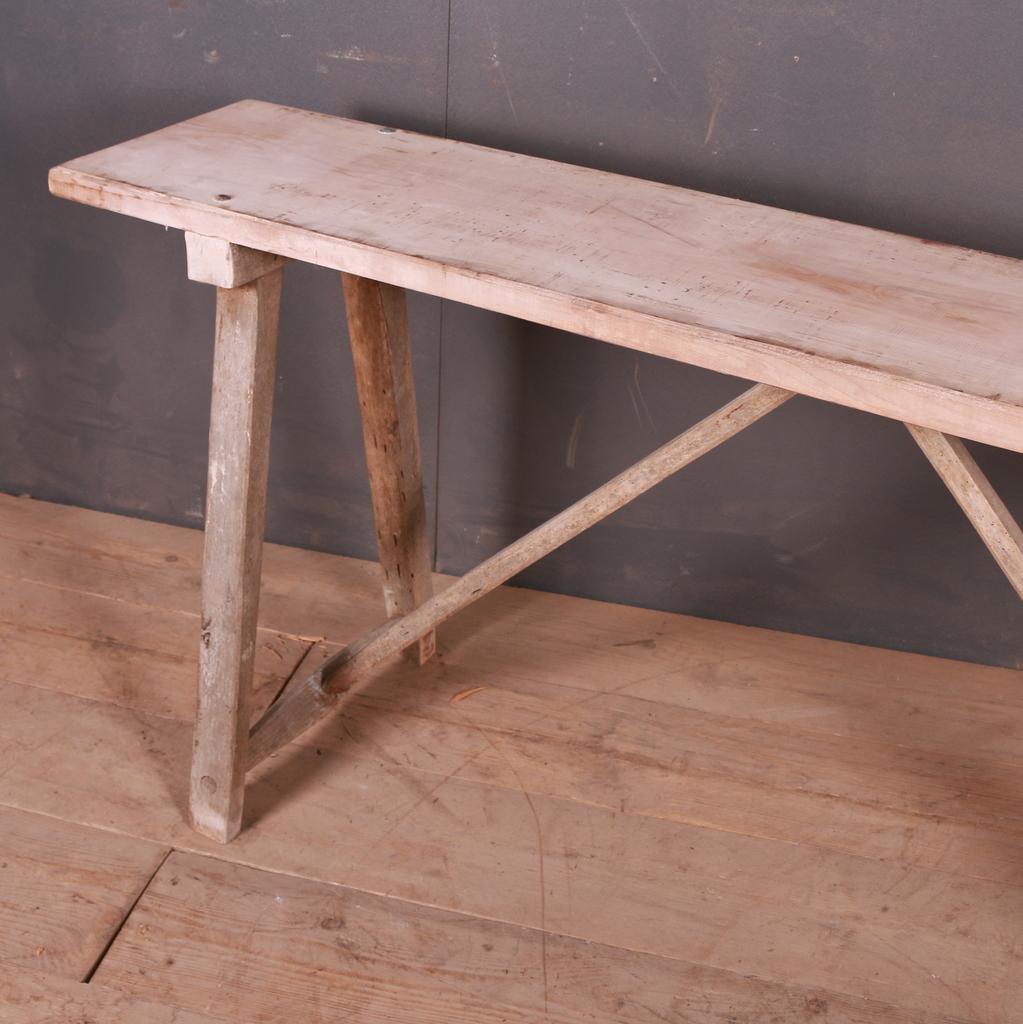 French Trestle Table In Good Condition For Sale In Leamington Spa, Warwickshire