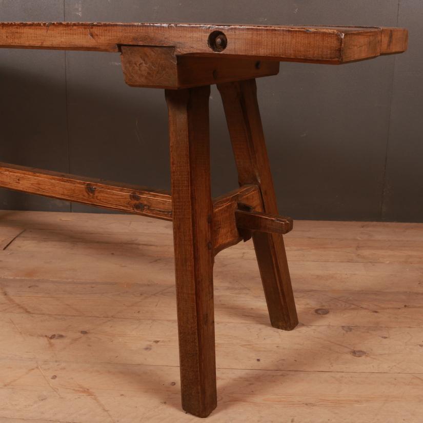 French Trestle Table In Good Condition In Leamington Spa, Warwickshire