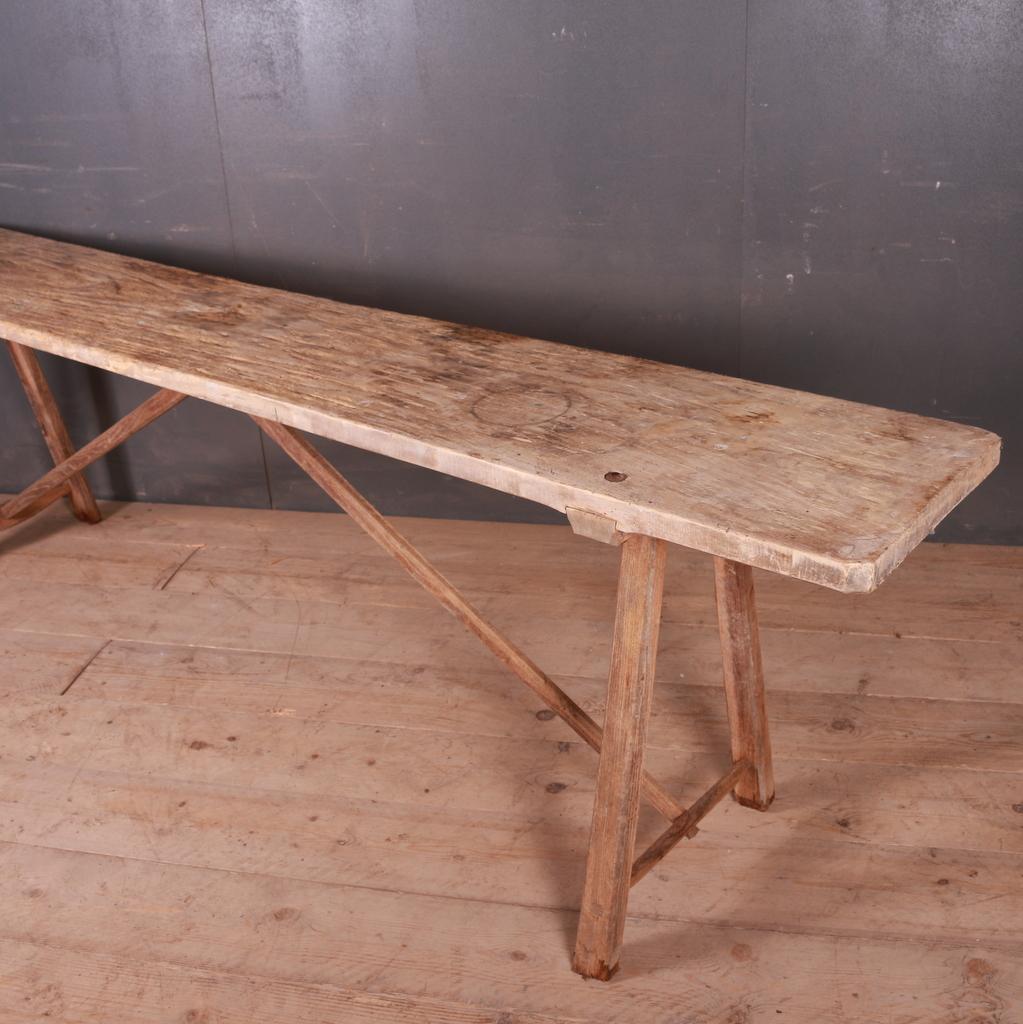 19th Century French Trestle Table