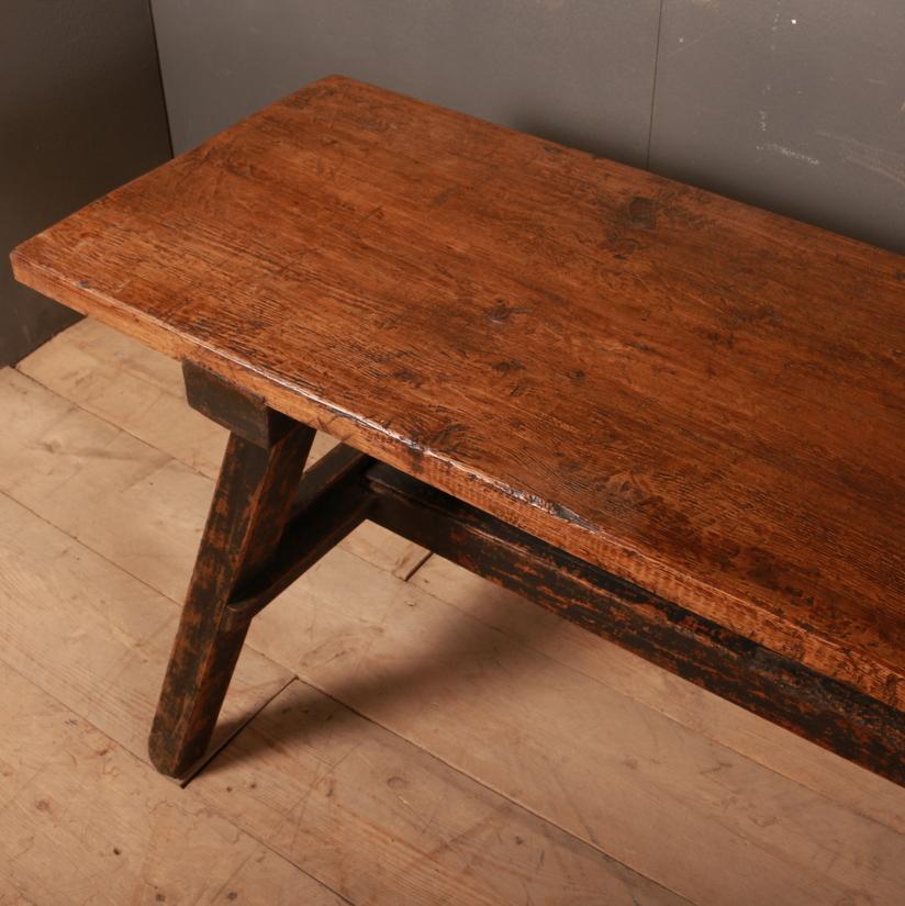 Oak French Trestle Table