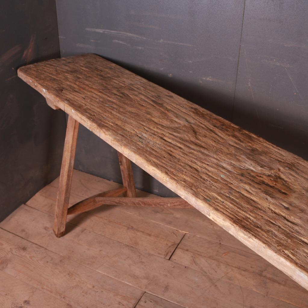 Oak French Trestle Table