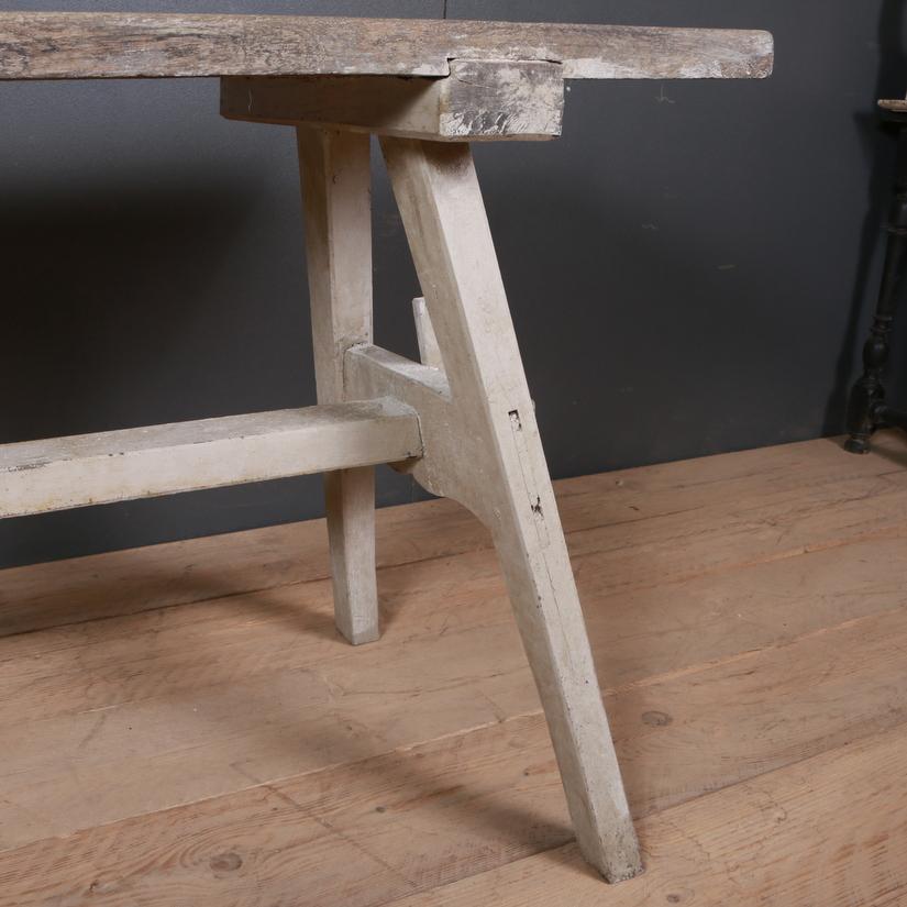 Oak French Trestle Table