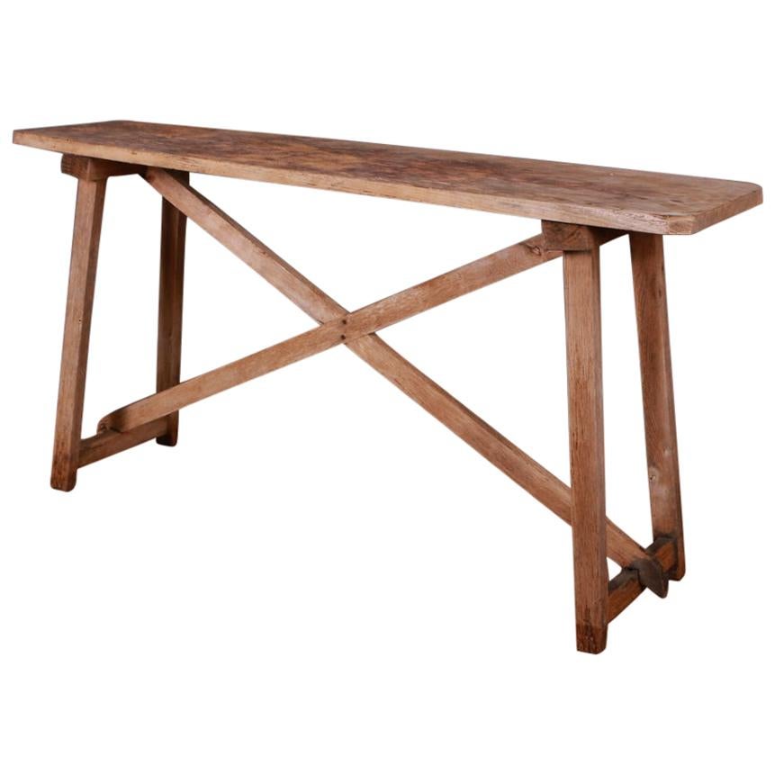 French Trestle Table at 1stDibs