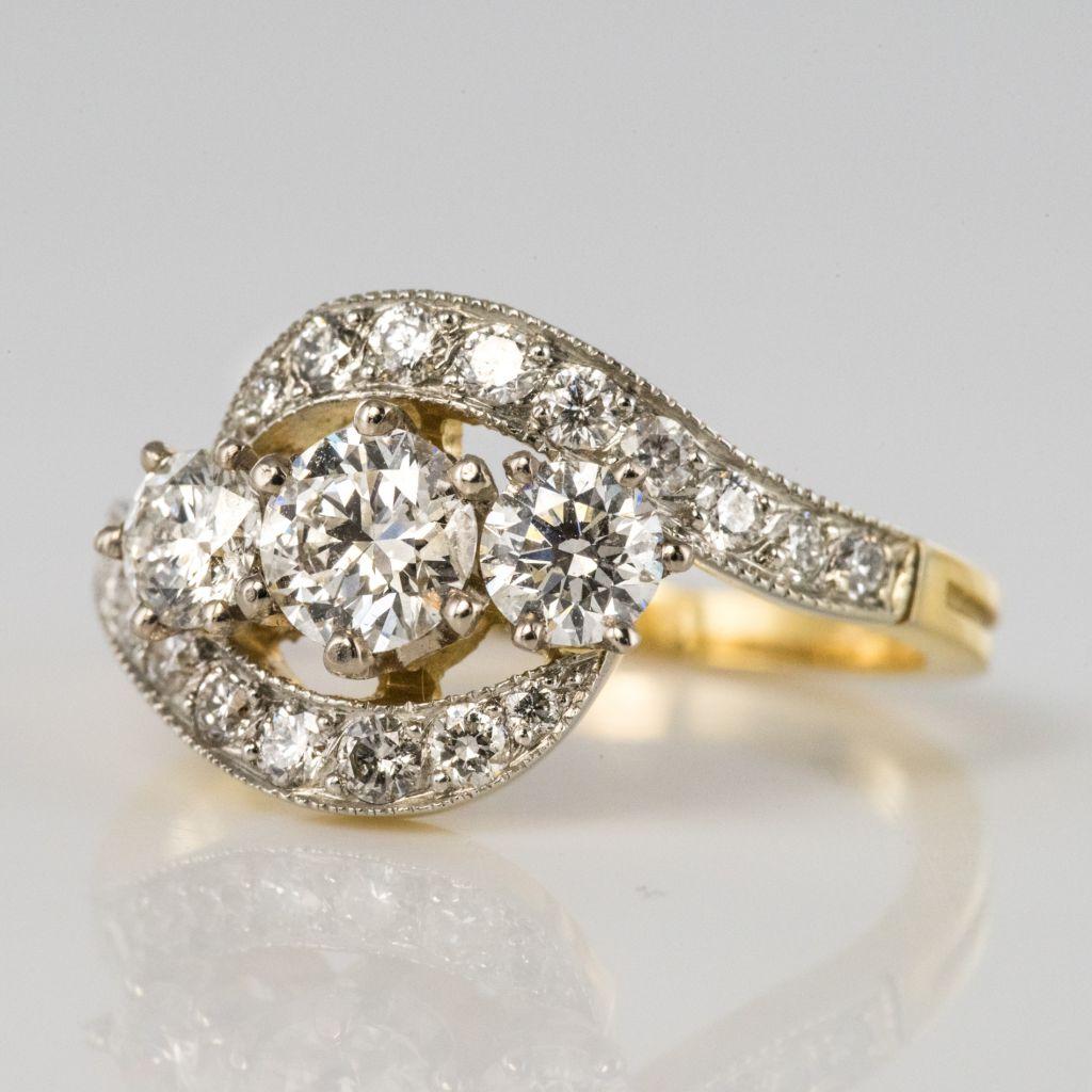 Diamantring der französischen Trilogie (Romantik)