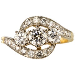 French Trilogy Diamond Ring