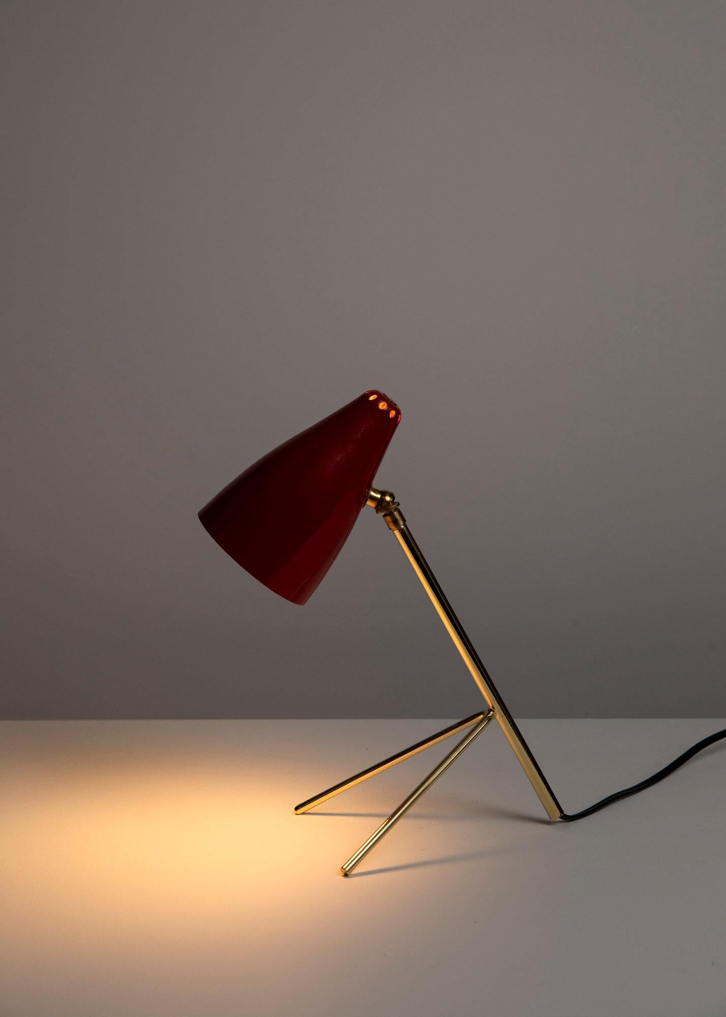Mid-Century Modern Lampe tripode française à la manière de Boris Lacroix en vente