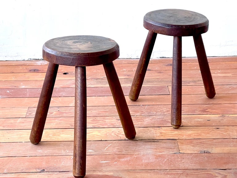 French Tripod Stools For Sale 1