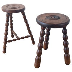 French Tripod Stools