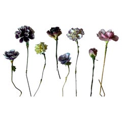 Bouquet français en trompe-l'œil composé de fleurs en fausse porcelaine