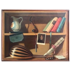 French Trompe L’oeil Painting, Frederic Chopin Musical Theme