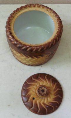 Sopera de paté francesa en trampantojo Pillivuyt Mehun, hacia 1900