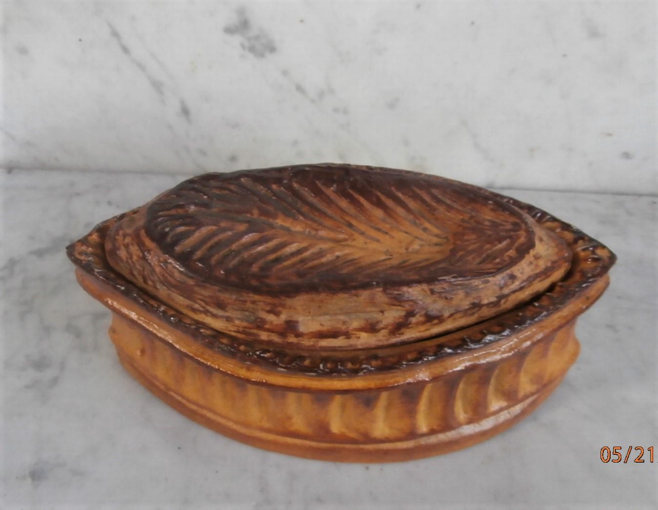 French Provincial French Trompe L'oeil Porcelain Pâté Tureen Pillivuyt Mehun For Sale