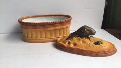 French Trompe L'oeil Porcelain Rabbit Pâté Tureen Pillivuyt Mehun