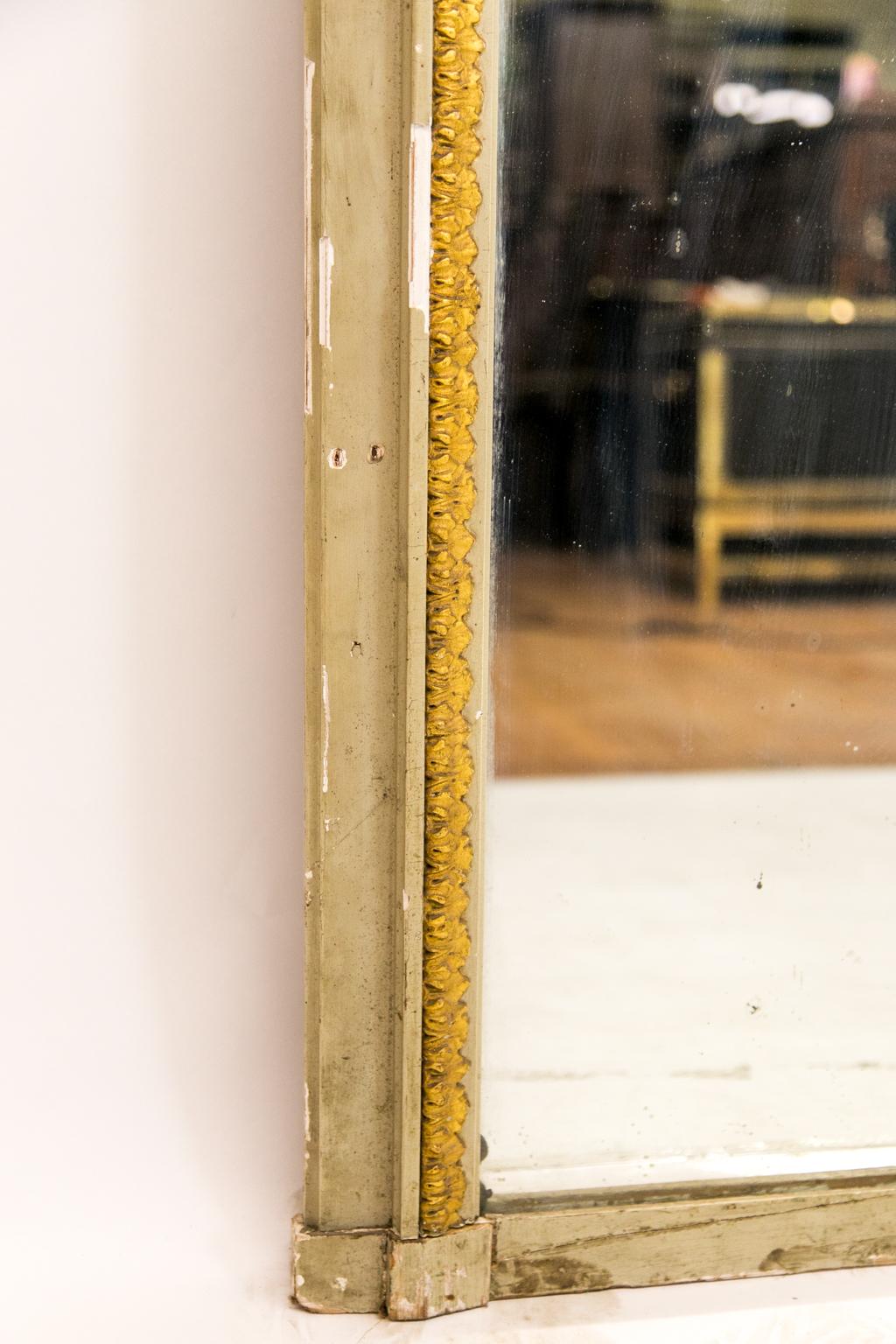 Gold French Trumeau Mirror
