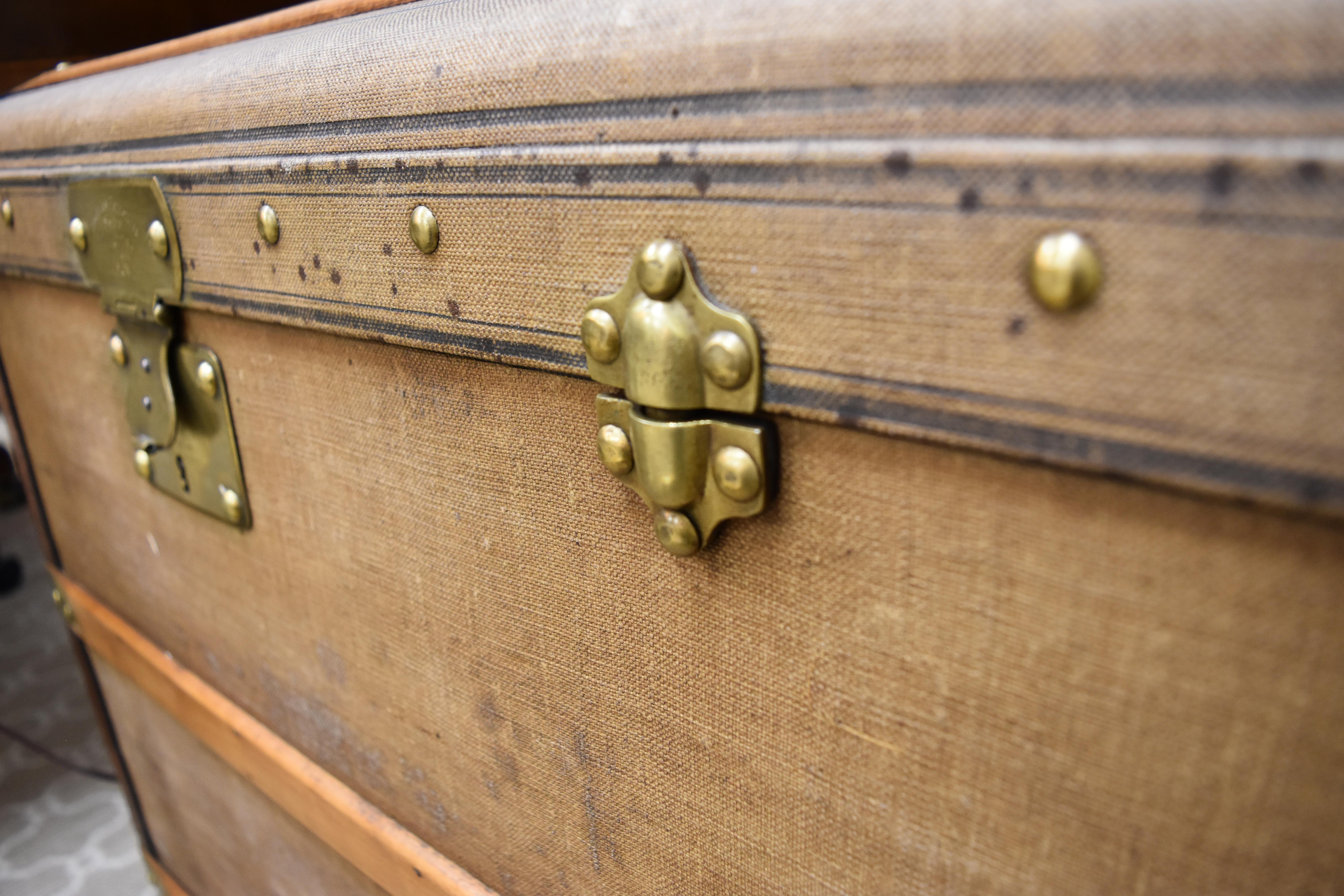 19th Century French Trunk, circa 1872 For Sale