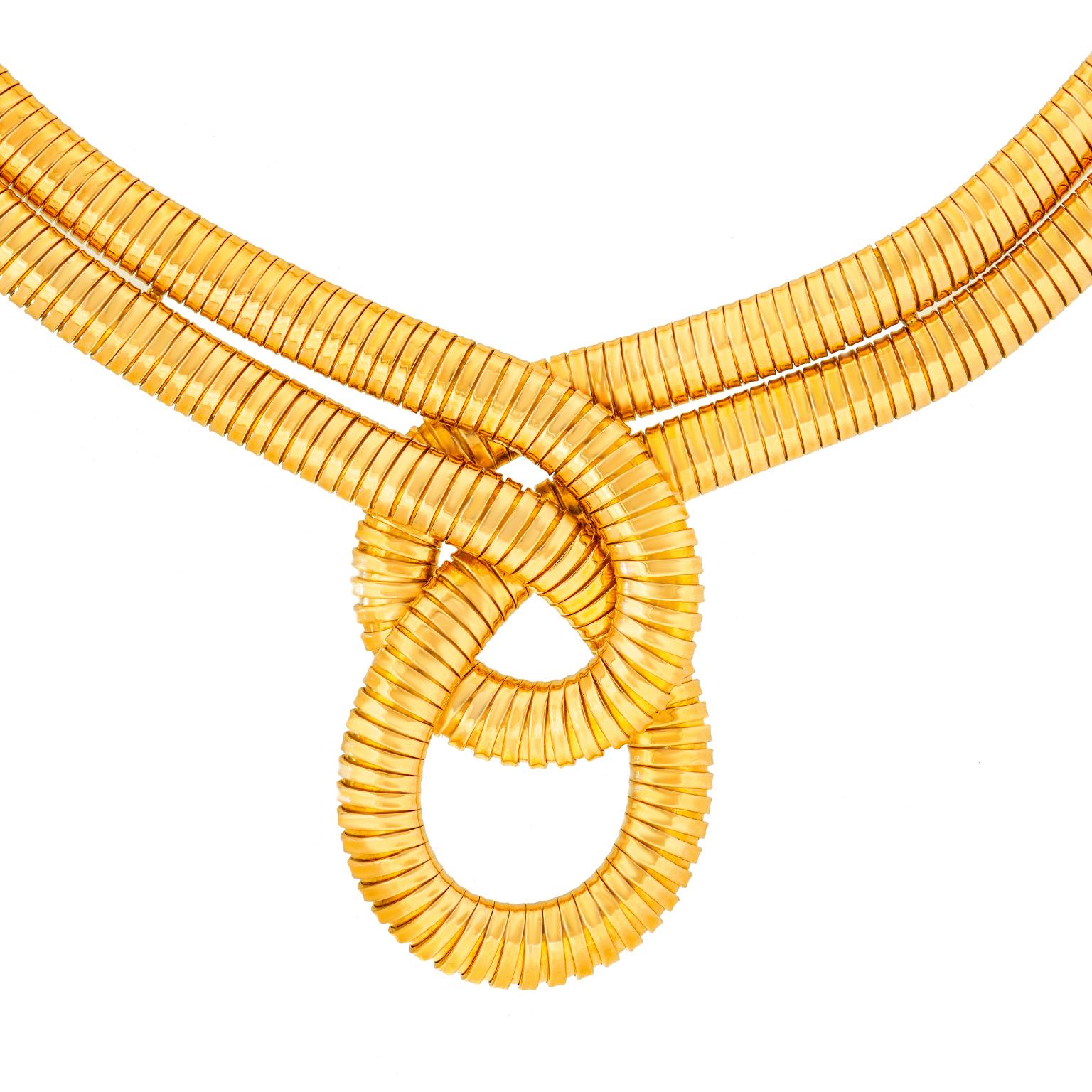 Französisch Tubogas Halskette c1960s im Angebot 5