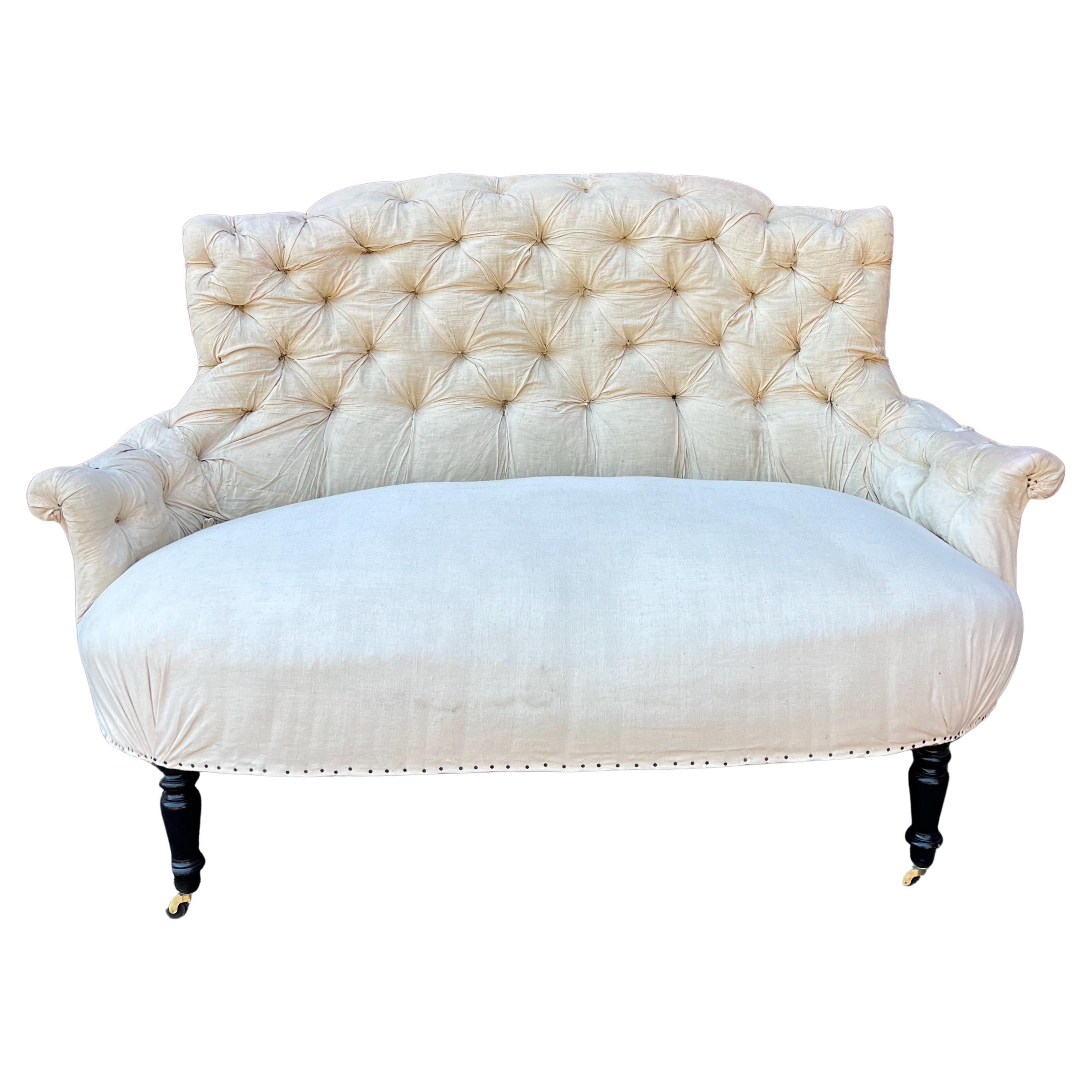 Antique French Settee For Sale at 1stDibs