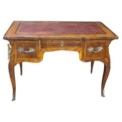 Antique French Tulipwood Writing Desk