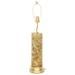 French Tumbled Glass Shard Column Lamp