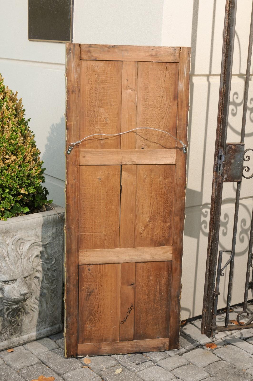French Turn of the Century Painted Faux Bamboo Rectangular Mirror, circa 1900 For Sale 7