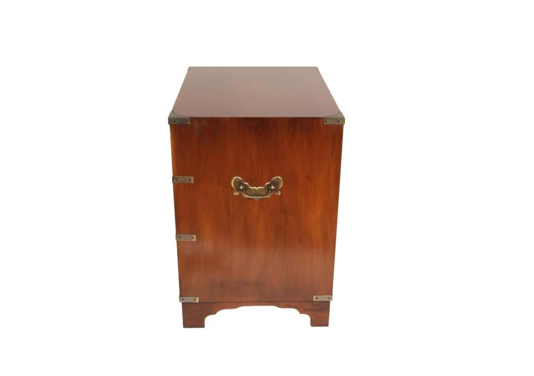 20th Century French Turn of the Century Wood Navy Chest with Brass Hardware For Sale