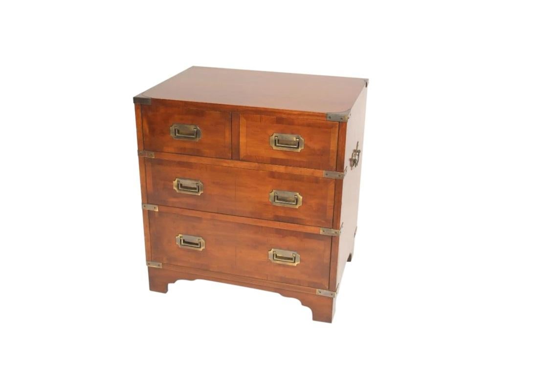 French Turn of the Century Wood Navy Chest with Brass Hardware For Sale 1