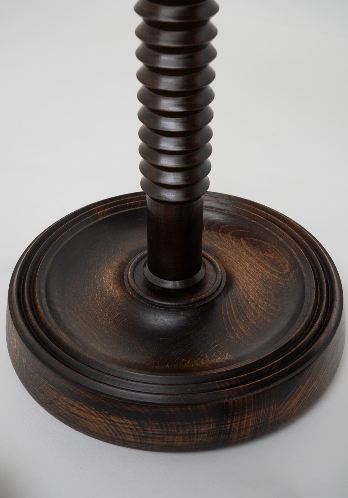 French Turned Floor Lamp, 1950s, France In Good Condition For Sale In Aartselaar, BE