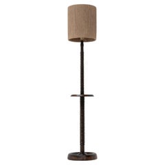 French Turned Floor Lamp, 1950s, France