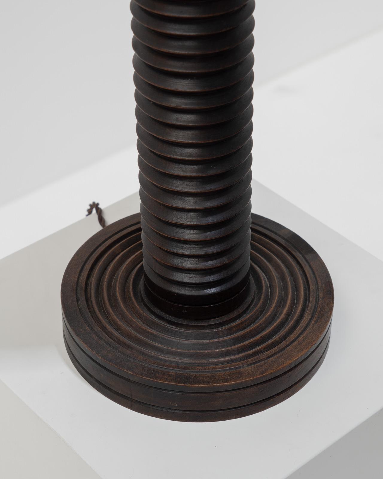 French Turned Table Lamp, 1950s, France 5