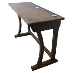 French Twin Clerks Reception Desk, Rustic Pine, Greeter
