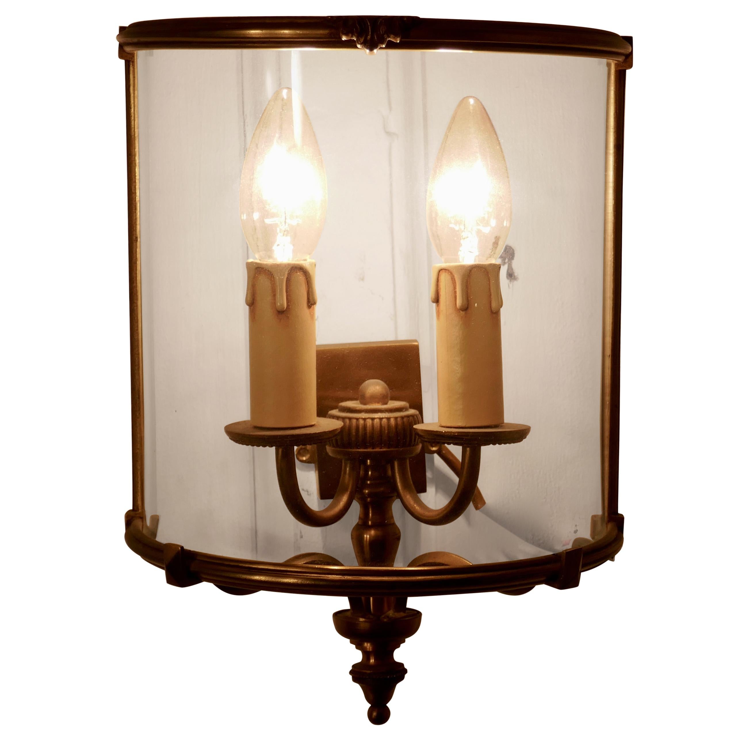 French Twin Light Wall Lantern