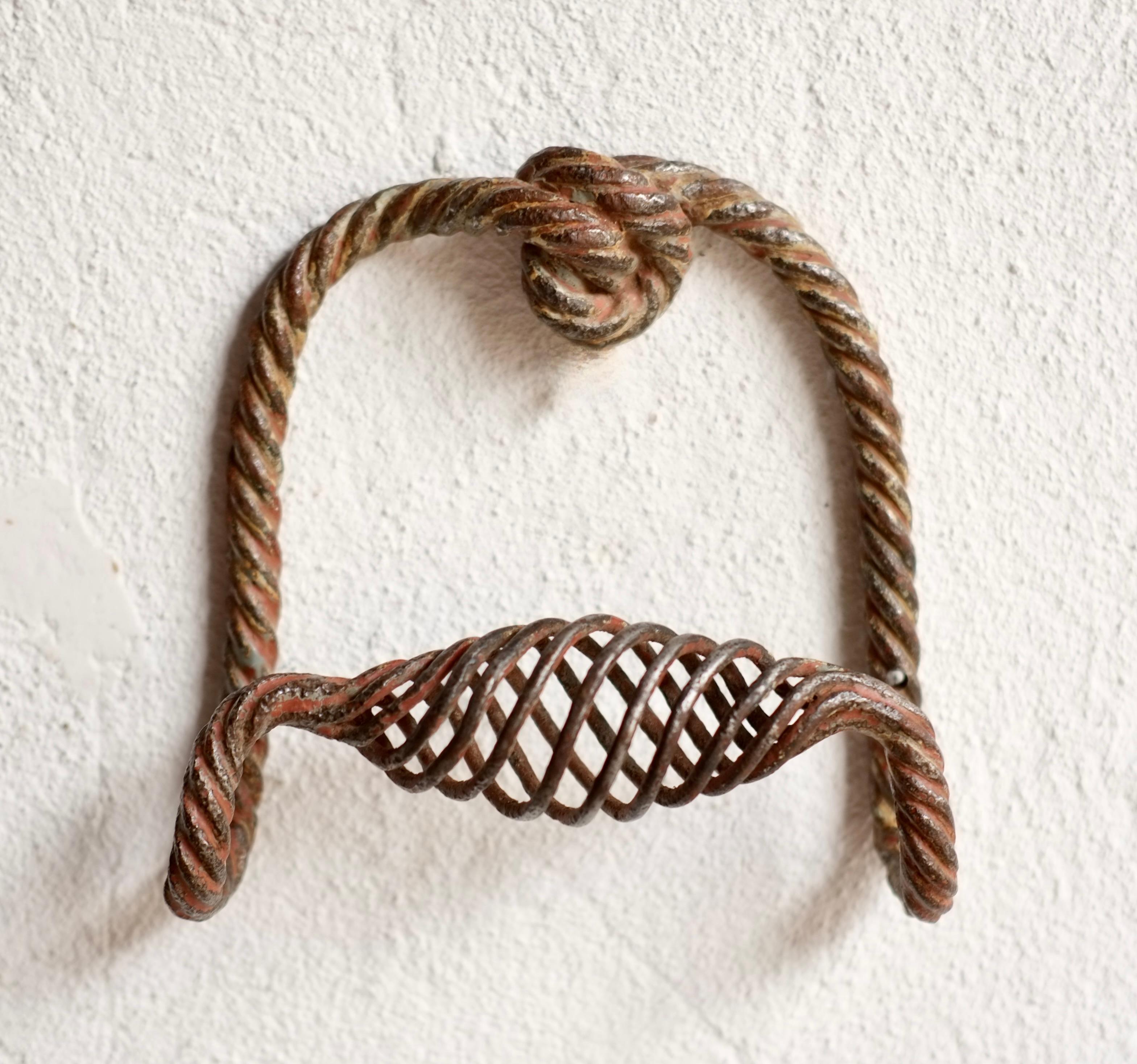 French Twisted Iron Handle In Good Condition For Sale In London, GB