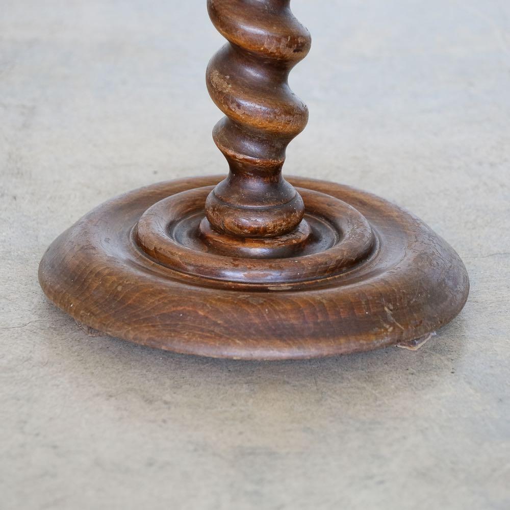 French Twisted Oak Pedestal Table 3