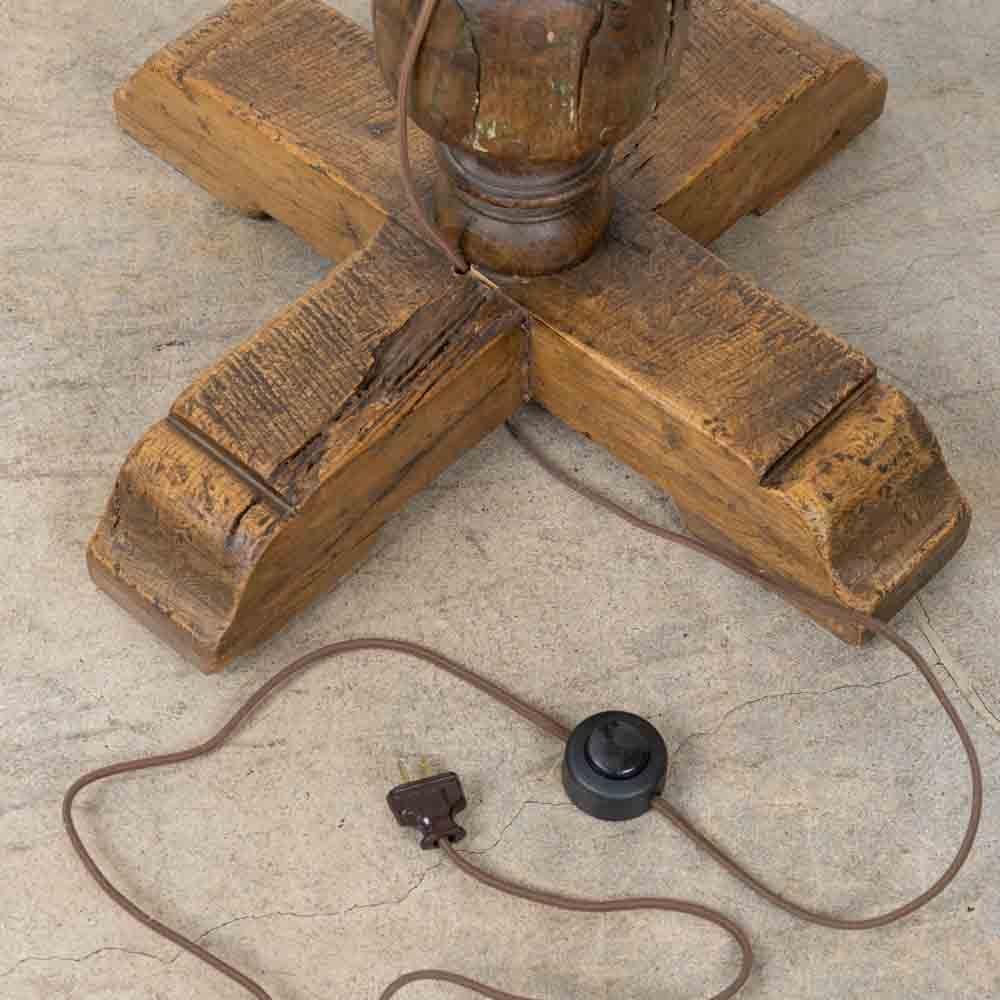 French Twisted Wood Floor Lamp 3