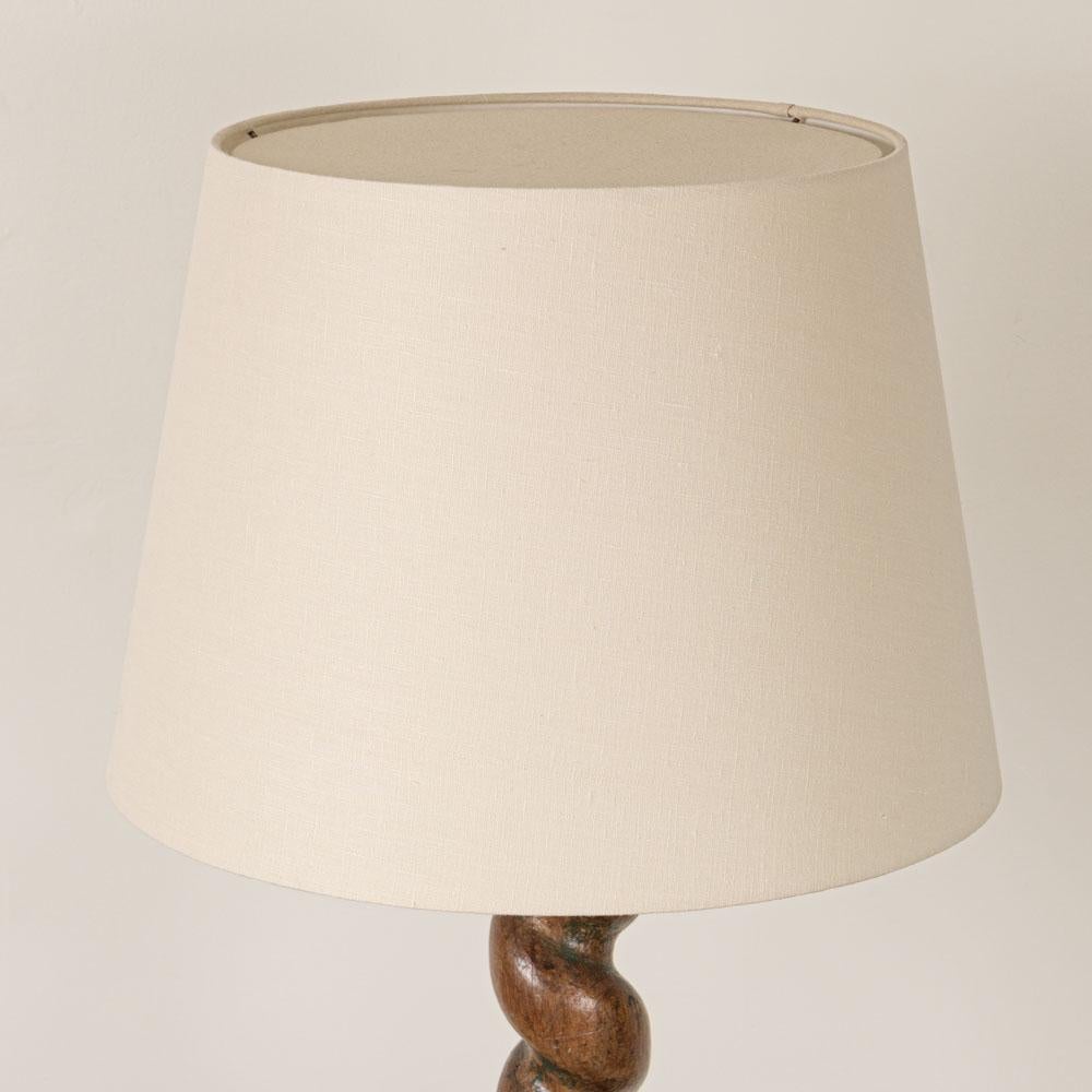 traditional wooden floor lamp