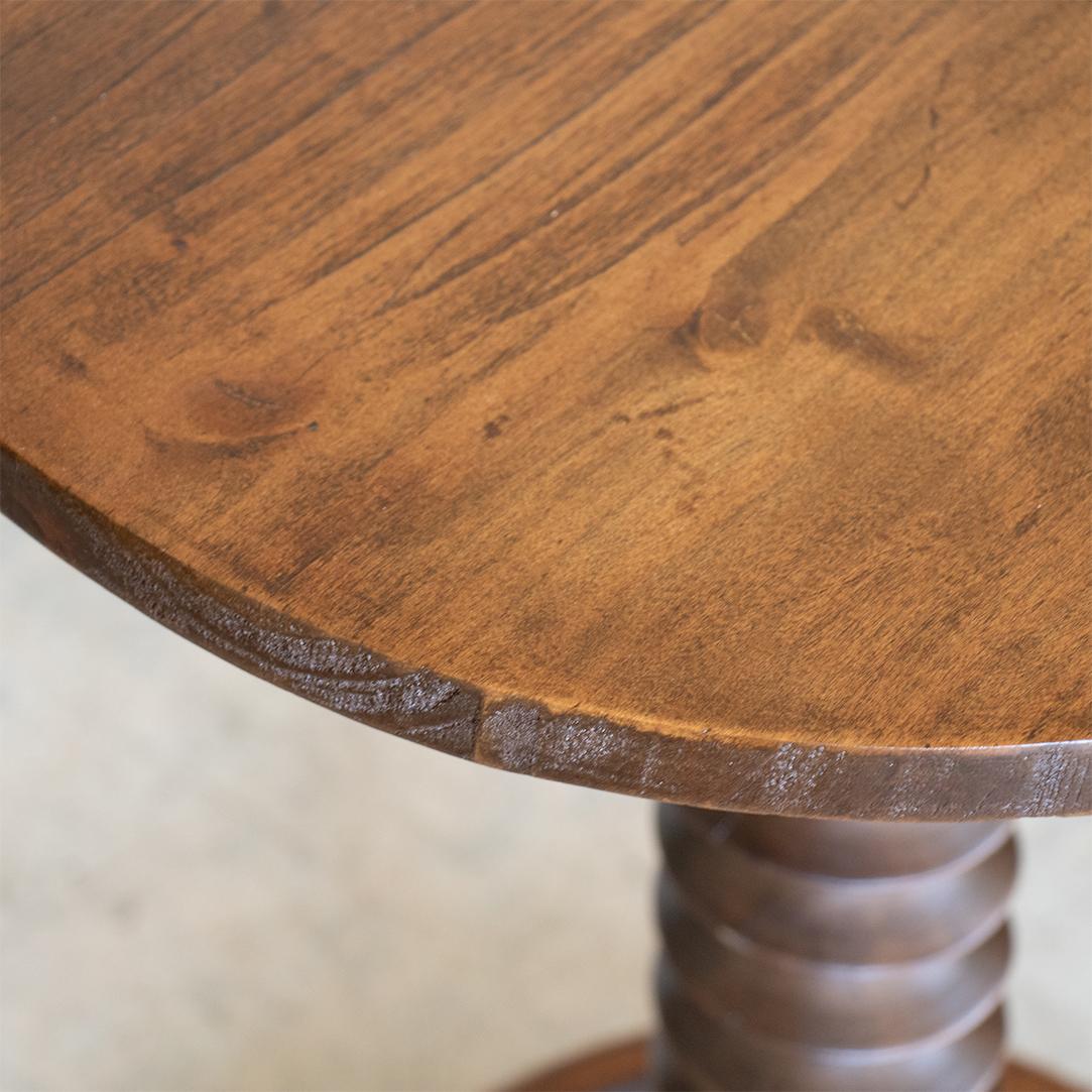 French Twisted Wood Gueridon Table 2