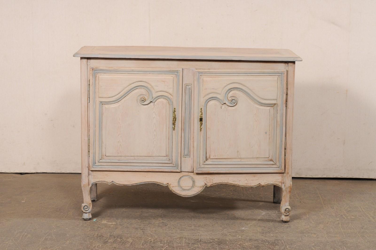 Mobile buffet francese a due porte in legno dipinto, XIX sec. in vendita 5