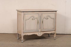 French Two-Door Painted Wood Buffet Cabinet, 19th C.
