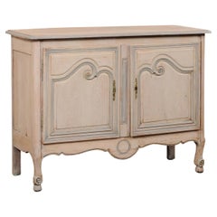 French Two-Door Painted Wood Buffet Cabinet, 19th C.