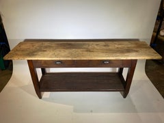 Konsole mit 2 Schubladen aus dem 19. Jahrhundert - Arbeitstisch