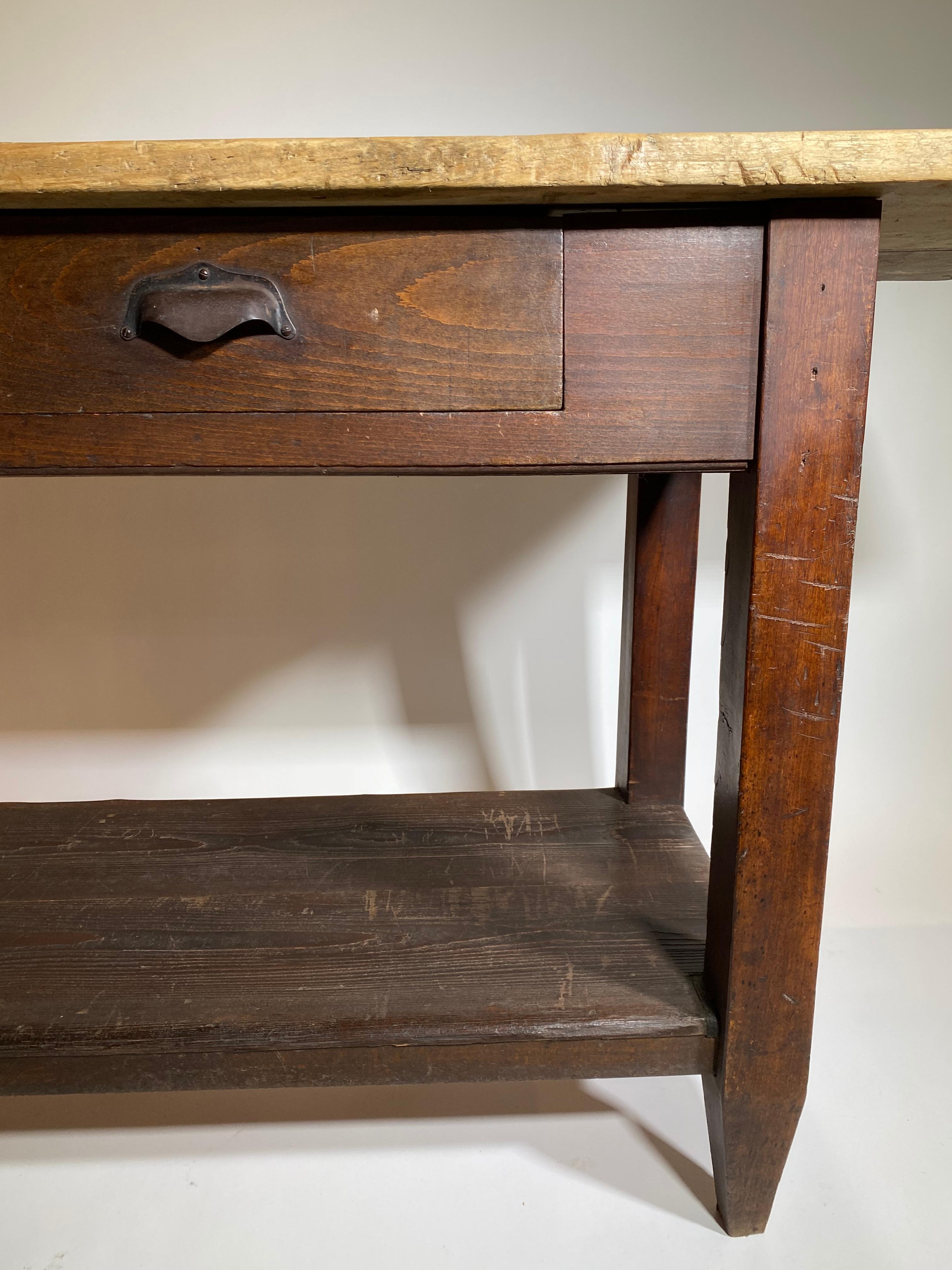 French 19th Century 2 Drawer console - Work Table For Sale 2